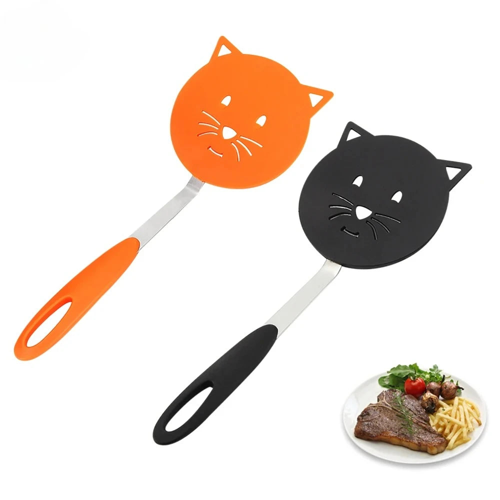 Nylon Spatula Cat Cartoon Cooking Spatula Household Non-stick Pan No Damage Spatula Kitchenware Creative Simple Omelette Shovel Peaceful Pleasures Health and Wellness