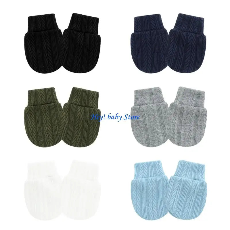 Newborn Scratch Proof Mittens | Soft Cotton Baby Hand Covers
