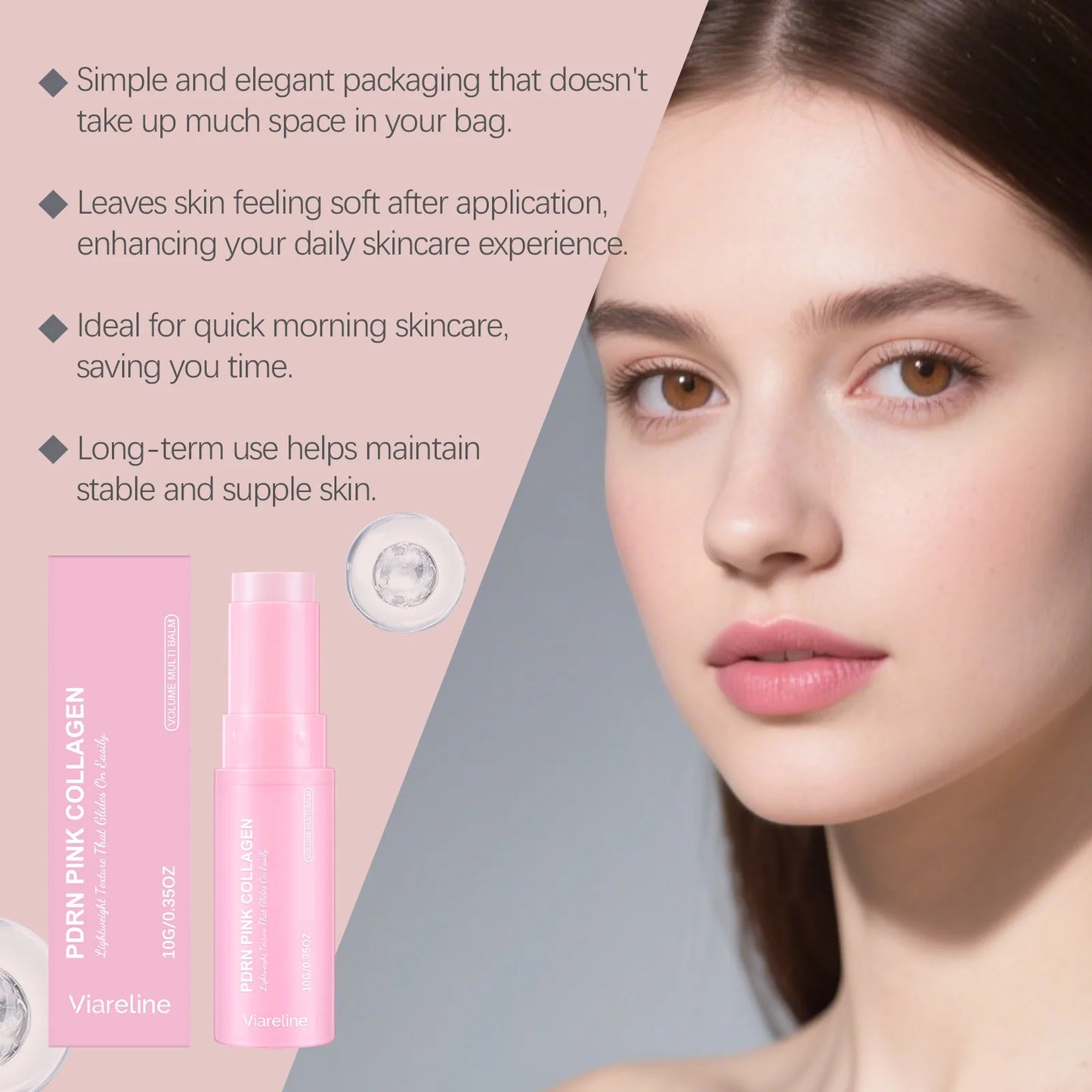 Pink Moisturizing Stick for Face & Neck – Lightweight Hydration