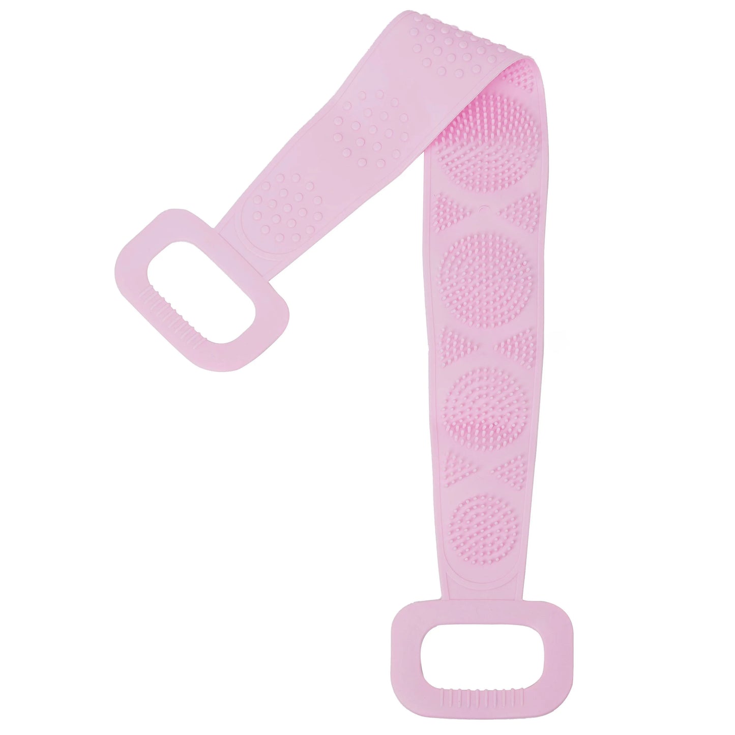 Silicone Body Scrubber Back Exfoliating Bath Brush Belt