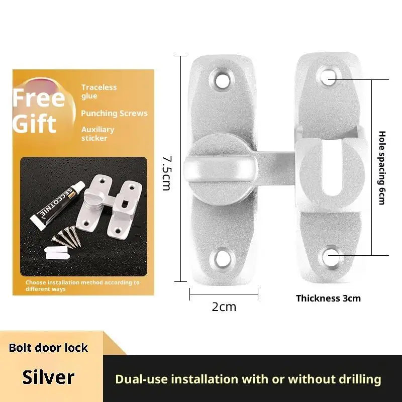 Zinc Alloy 90° Sliding Door Latch | Luminous Barn Gate Bolt
