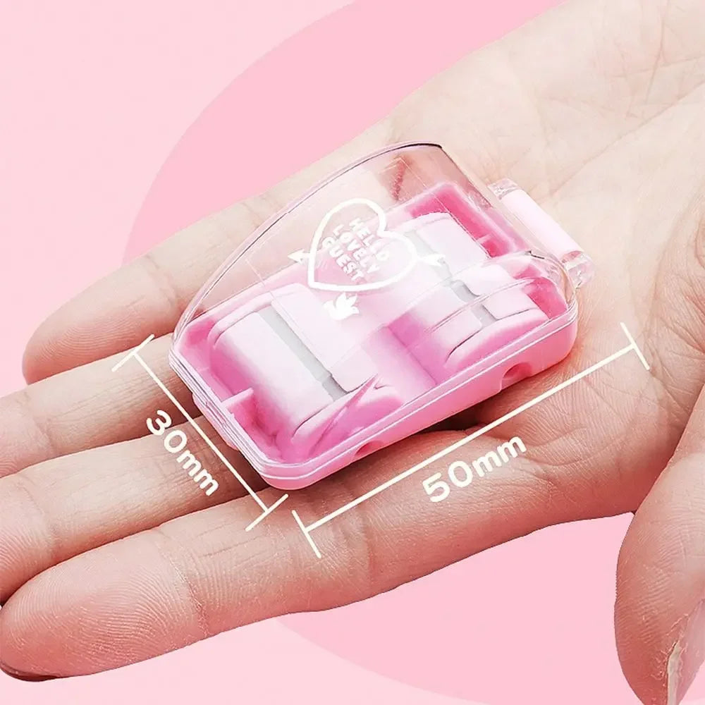 Mini Eraser Crumb Collector Set – Cute Desktop Sweeper for Kids