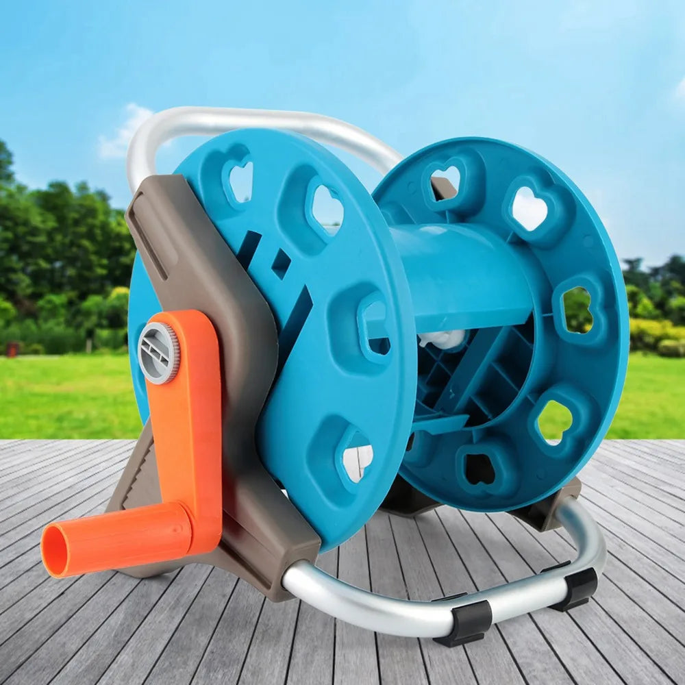 Portable Garden Hose Reel Cart – Lightweight ABS & Alloy Trolley