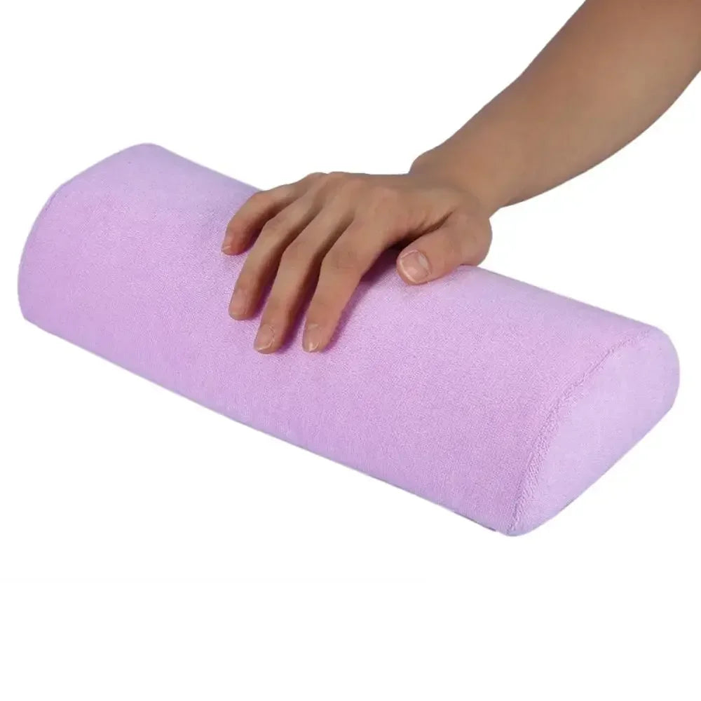 10 Colors Soft Hand Palm Rest Manicure Table Washable Hand Cushion Pillow Holder Arm Rests Nail Art Stand for Manicure Pillow Peaceful Pleasures Health and Wellness plum
