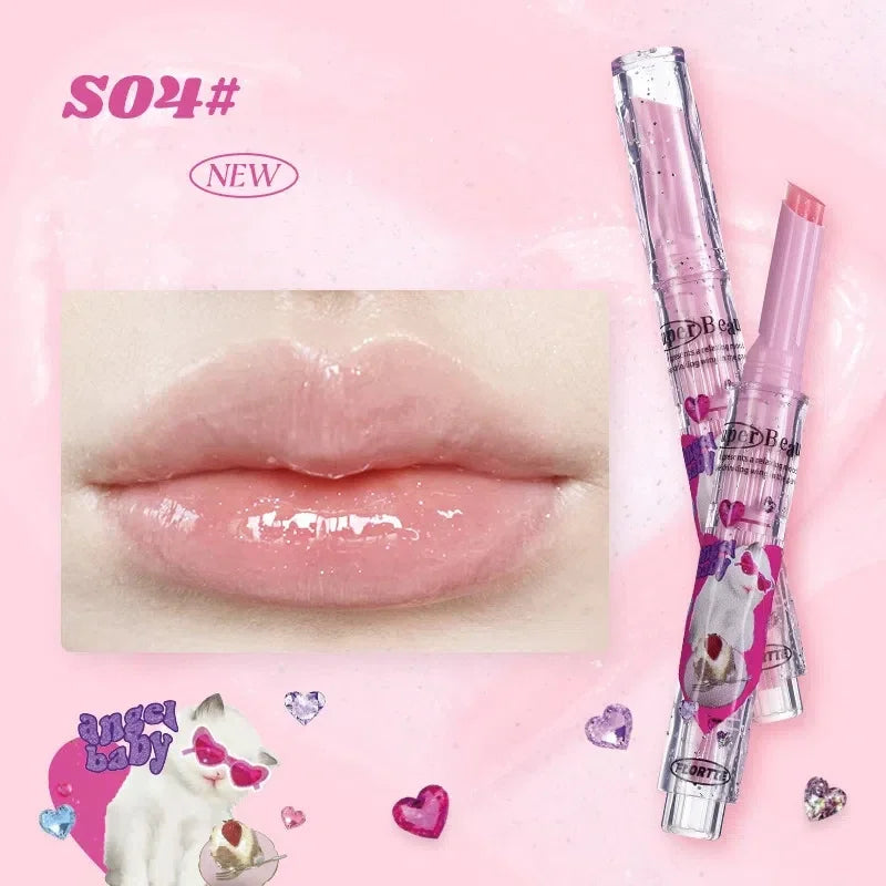 FLORTTE Mirror Glass Lip Gloss | Heart Shape Moisturizing Tint
