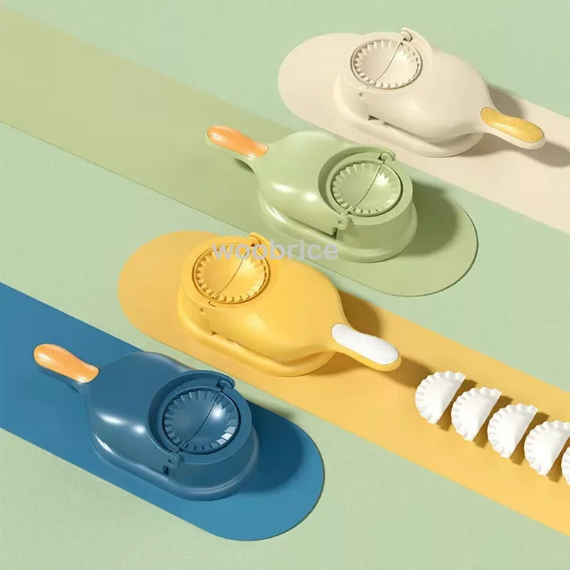 2-in-1 Dumpling Maker Kit – Wrapper Presser & Ravioli Mold
