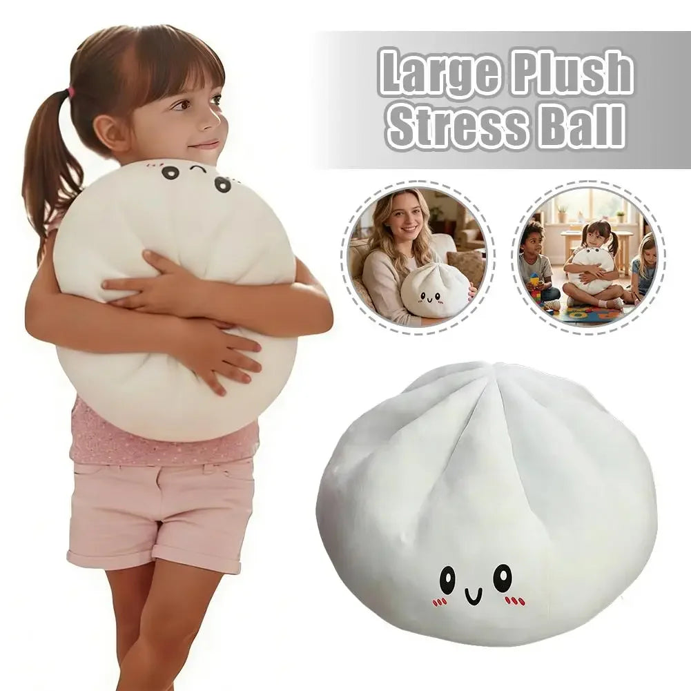 10.2 Inch Giant Dumpling Squishy Stress Ball, Slow Rising, Soft Squeeze Decompression Dough, for Kids Adult Stress Relief Peaceful Pleasures Health and Wellness