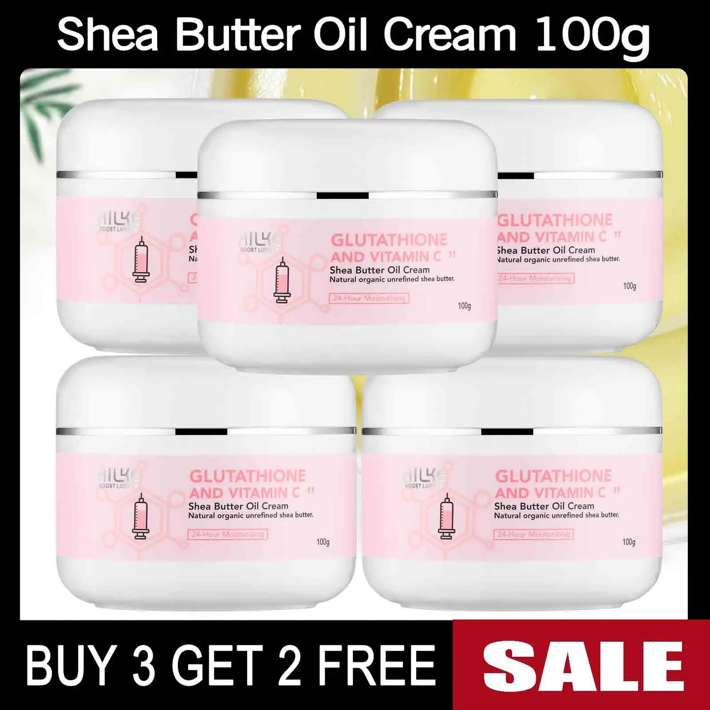 AILKE Glutathione & Vitamin C Shea Butter Cream 100ml