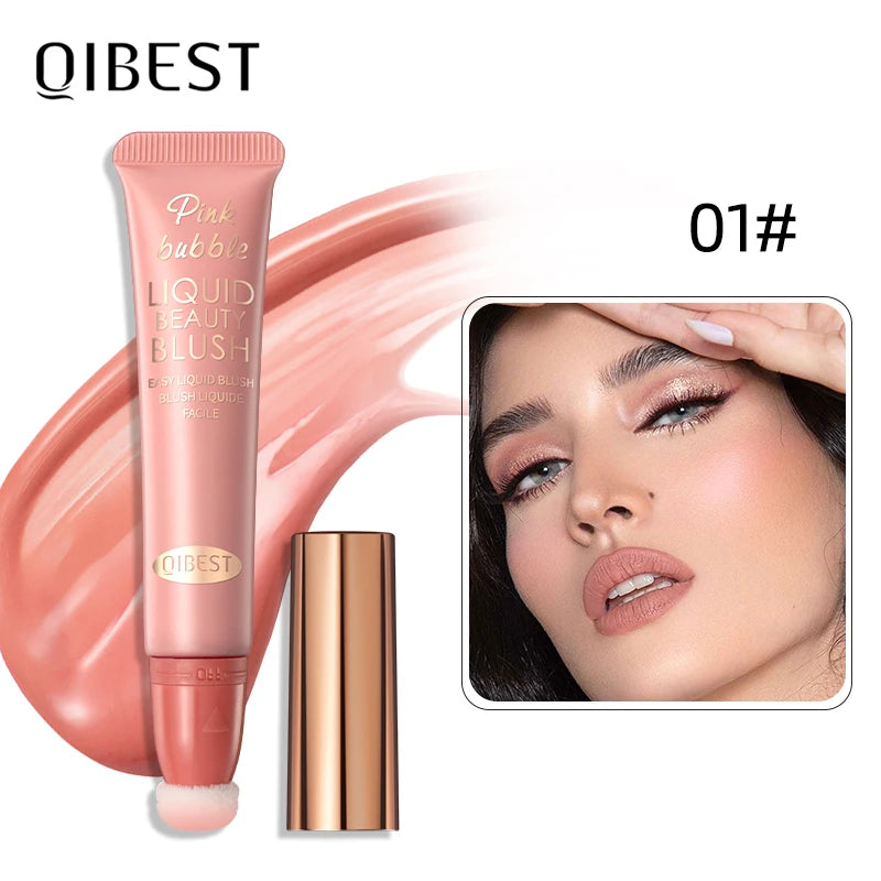 QIBEST Watercolor Liquid Blush For A Radiant And Sculpted Look Makeup Highlighter Contour Face Blusher Cosmetics For Women Peaceful Pleasures Health and Wellness