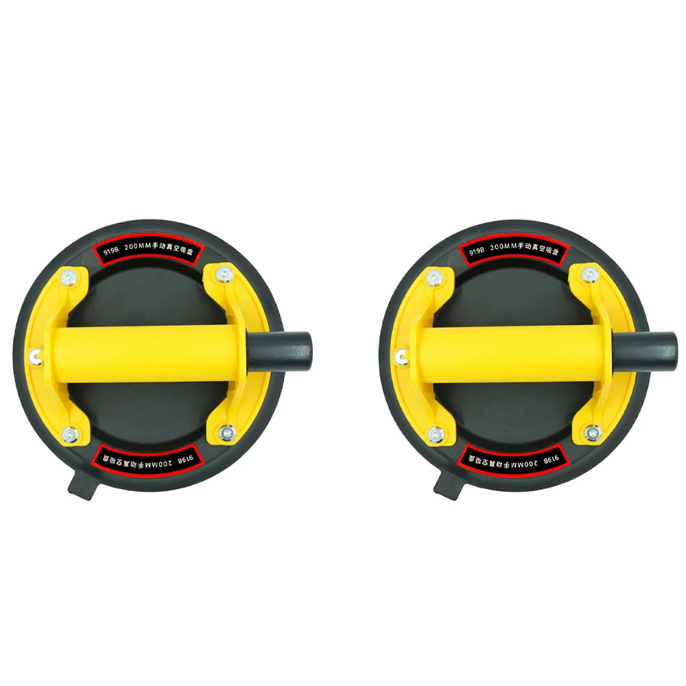 Vacuum Suction Cup 200kg Loading Capacity Heavy Duty Vacuum Spreader for Tile Adsorption Granite Glass Lifting 8inch Cup Peaceful Pleasures Health and Wellness 2PC 2