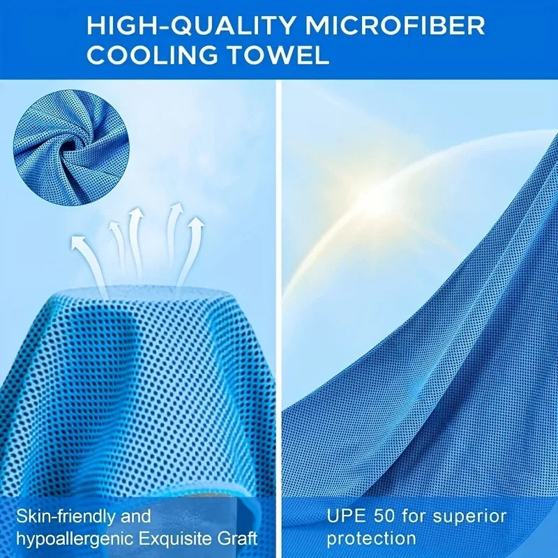 Cooling Hoodie Towel | Quick-Dry Microfiber Sports Towel