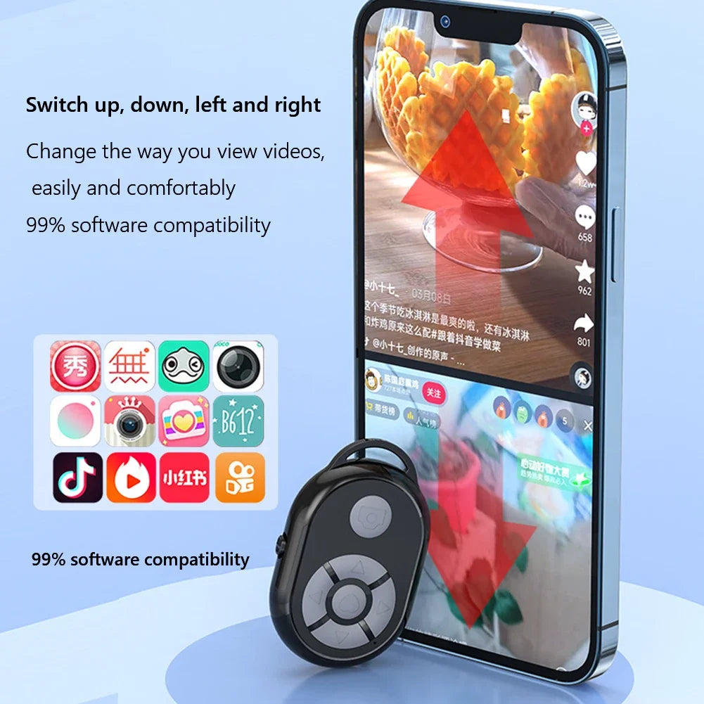 Bluetooth Remote Shutter & Page Turner for iPhone Android