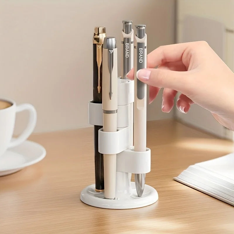 Desktop Pencil Pen Storage Rack That Can Rotate 360 Degrees Office