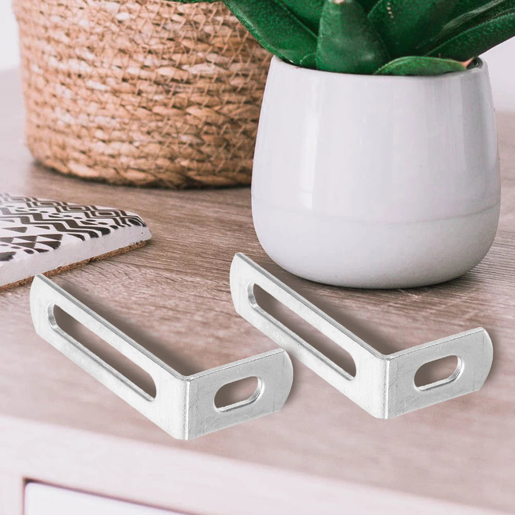 10pcs L-Shape Corner Bracket Metal Corner Brace Shelf Support Bracket Cabinet Support Fix Connector Furniture Hardware Accessory Peaceful Pleasures Health and Wellness