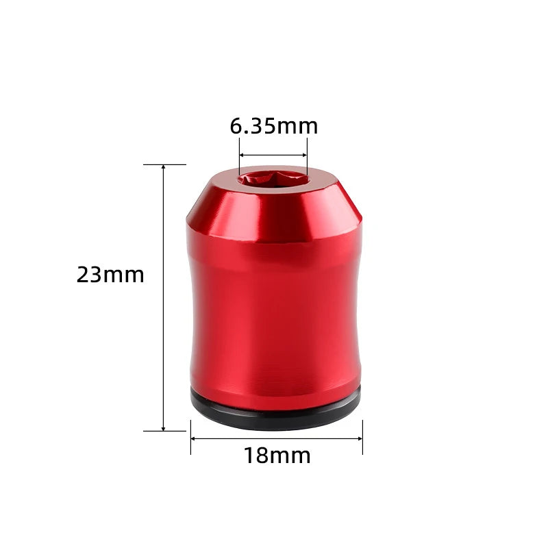 Magnetic Screw Rings Magnetized Ring Screwdriver Bit Aluminum Alloy 6.35mm Shank Screw Bit Magnetic Magnetizer Replacement Peaceful Pleasures Health and Wellness Red