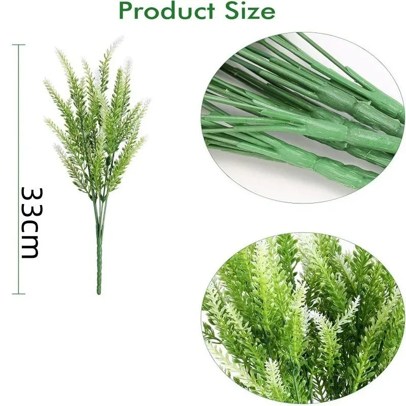 38cm Artificial Lavender Bunch – Silk Fake Flowers for Home & Wedding