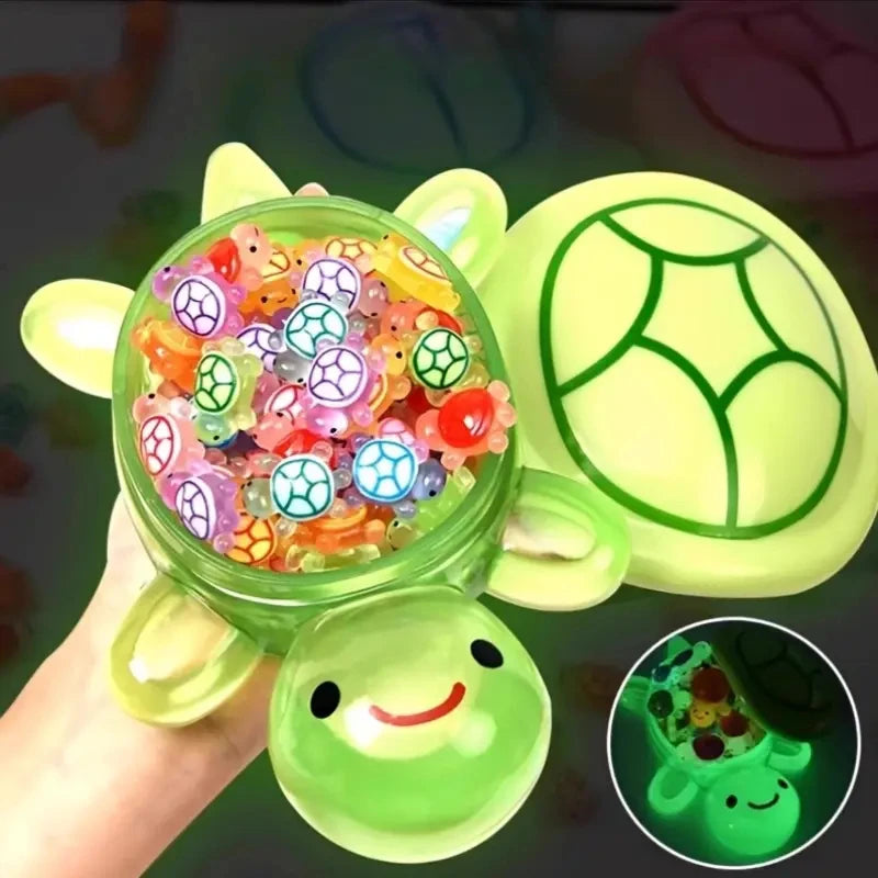 Glow-in-the-Dark Resin Turtle Statue | Bonsai Home Decor