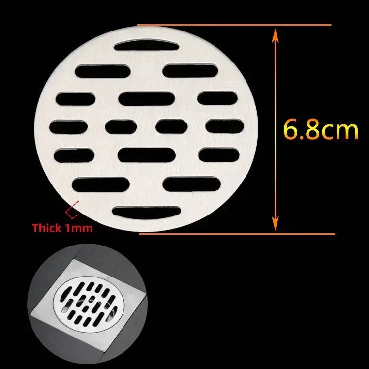 Stainless Steel Round Floor Drain Cover & Hair Catcher Strainer