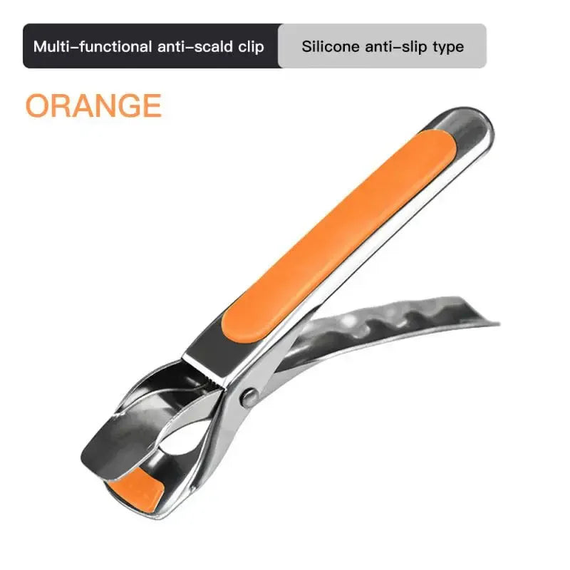Kitchen Anti Scald Plate Bowl Dish Pot Holder Holder Stainless Steel Clamp Anti-hot Clip Lifter Kitchen Oven Accessories Tool Peaceful Pleasures Health and Wellness