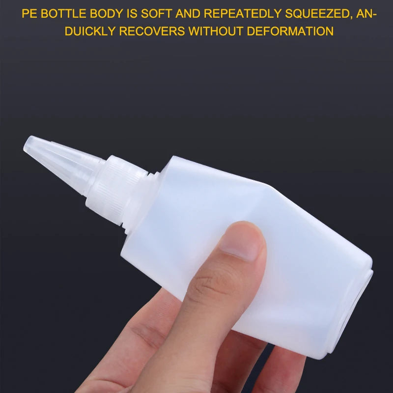 10-1000ML Empty Plastic Squeeze Dropper Bottle With Screw Cap Semi-transparent Eyes Liquid Ink Oil Paint Pigment Container Peaceful Pleasures Health and Wellness