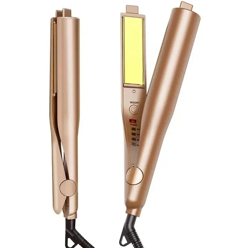 2-in-1 Negative Ion Flat Iron – Hair Straightener & Curler