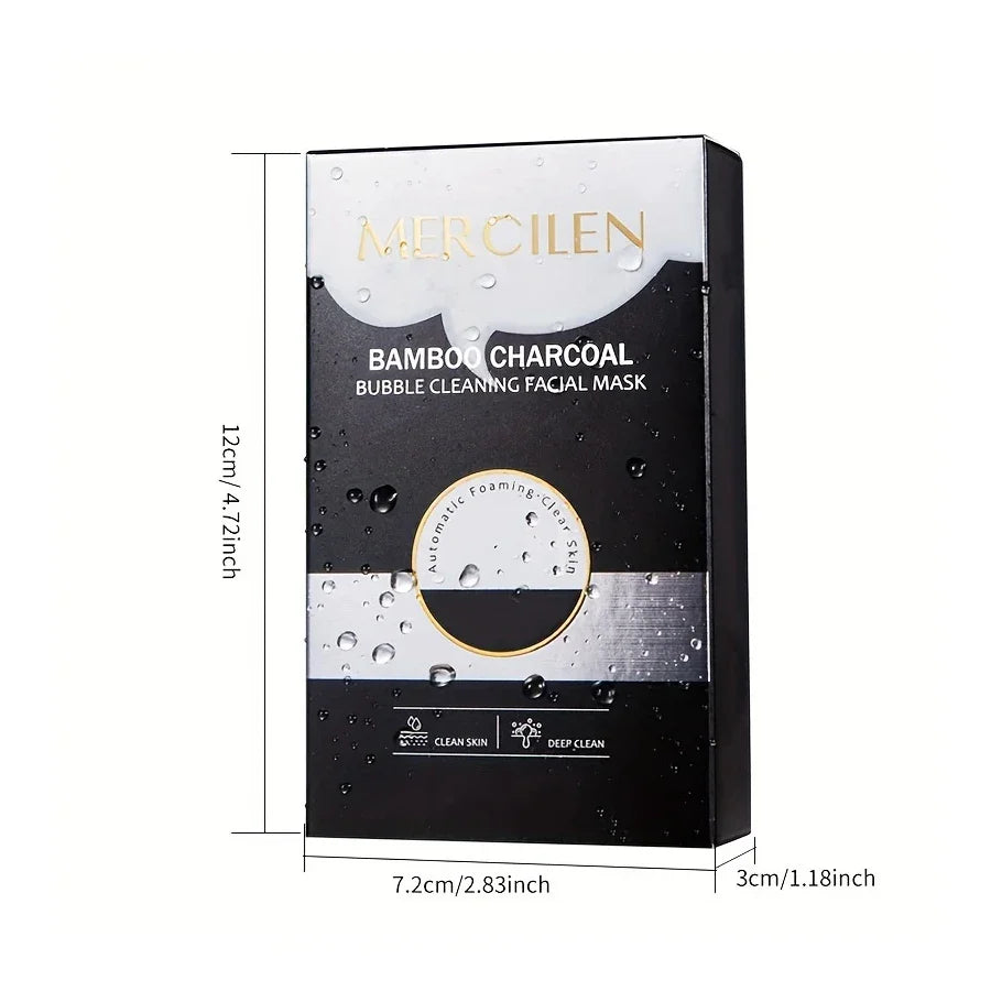 Bamboo Charcoal Bubble Facial Mask – Deep Clean & Moisturizing