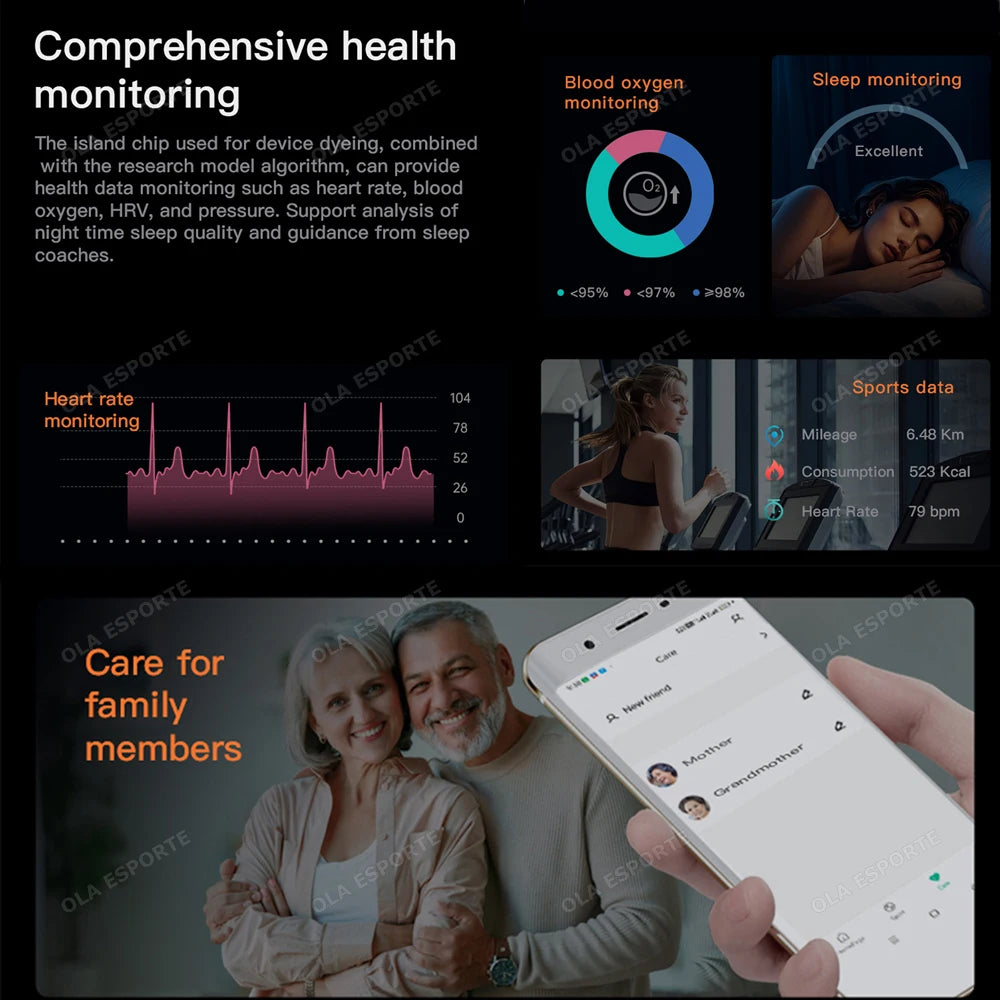 Smart Ring LED Display | Heart Rate & Blood Oxygen Tracker