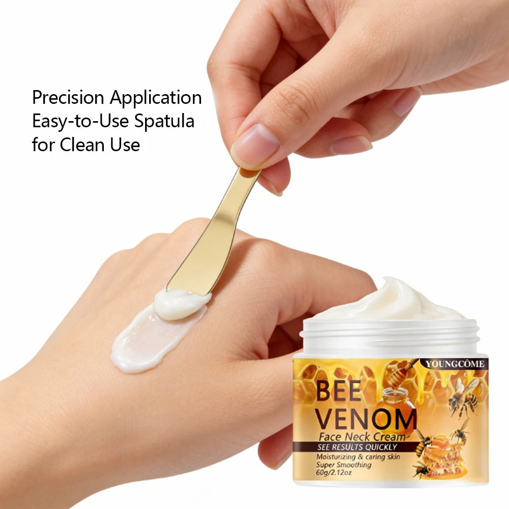 YOUNGCOME Bee Venom Face & Neck Cream: Fast-Absorbing Moisturizing Care for Super Smooth Skin 40/60ML Peaceful Pleasures Health and Wellness