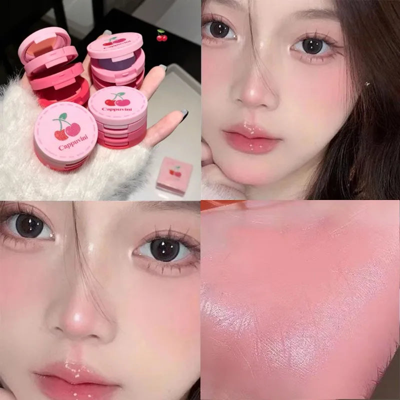 Cappuvini 3-in-1 Waterproof Cream Blush | Cherry Peach Matte