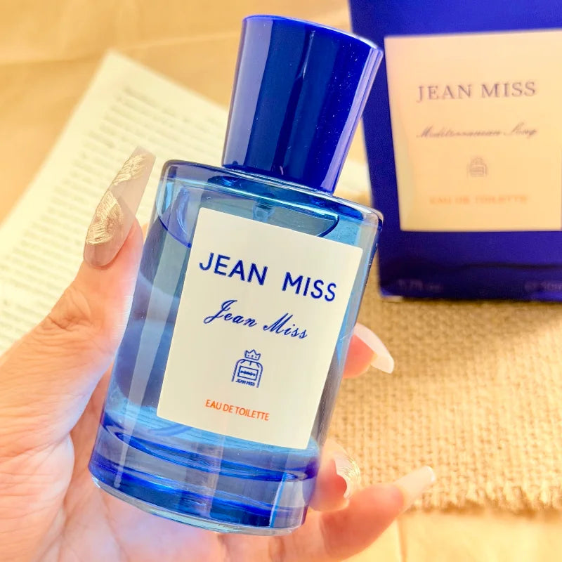 Blue Mediterranean Eau De Toilette 50ml Women Men Peach Fig Lemon Fragrance Long Lasting Fresh Ocean Scent Dating Spray Perfume Peaceful Pleasures Health and Wellness