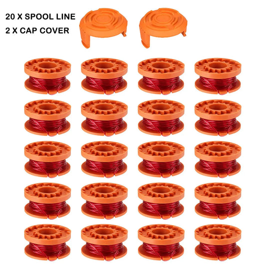 Worx WA0010 Replacement Trimmer Spool Line – 20 Pack Trimmer Spool Replacement Oasis Select