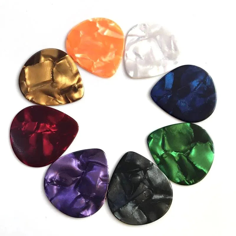 Guitar Picks Plectrum Celluloid Electric Smooth Pick Bass Acoustic