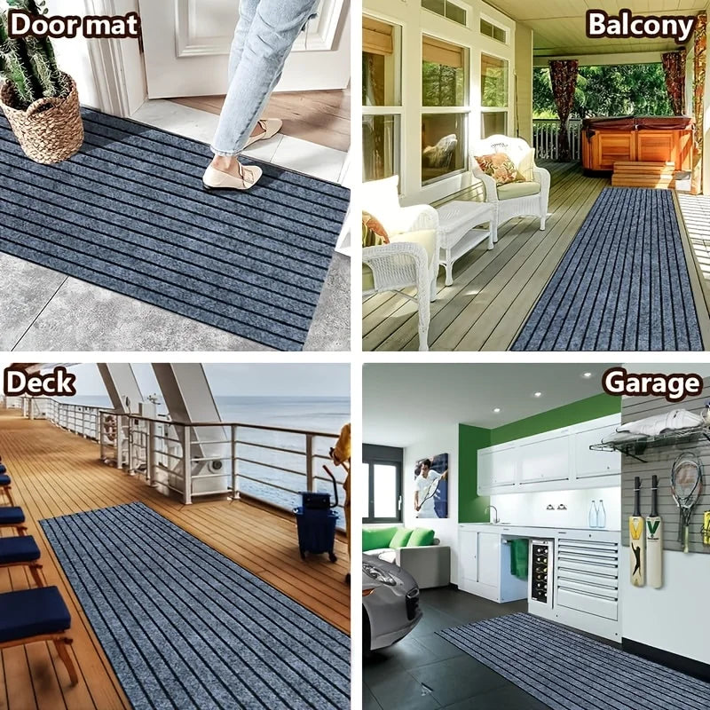 Self-Adhesive Non-Slip Striped Kitchen & Hallway Floor Mat