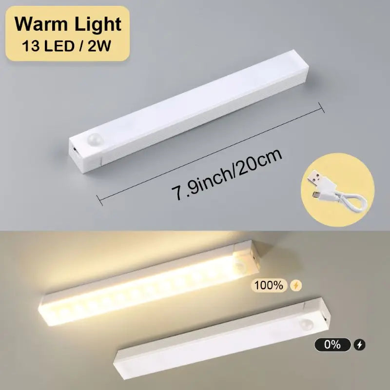 RUNTOIN LED Motion Sensor Light USB Rechargeable Wireless