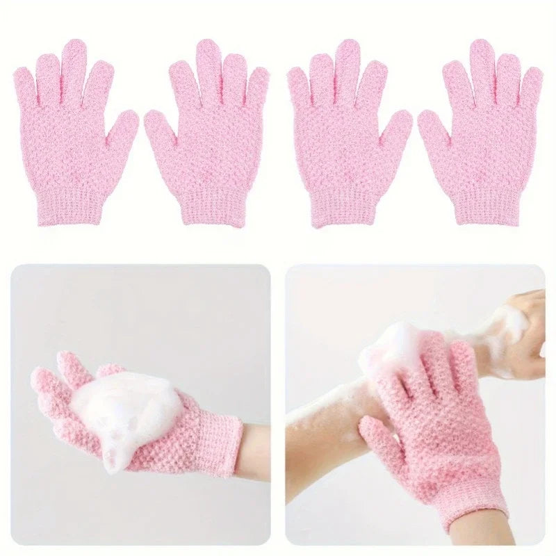 Exfoliating Shower Gloves – Body Scrub for Men & Women