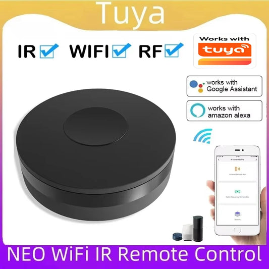 2026 Tuya Smart RF IR Remote Control WiFi Smart Home Infrared Controller for Air Conditioner ALL TV Work with Alexa Google Home Peaceful Pleasures Health and Wellness