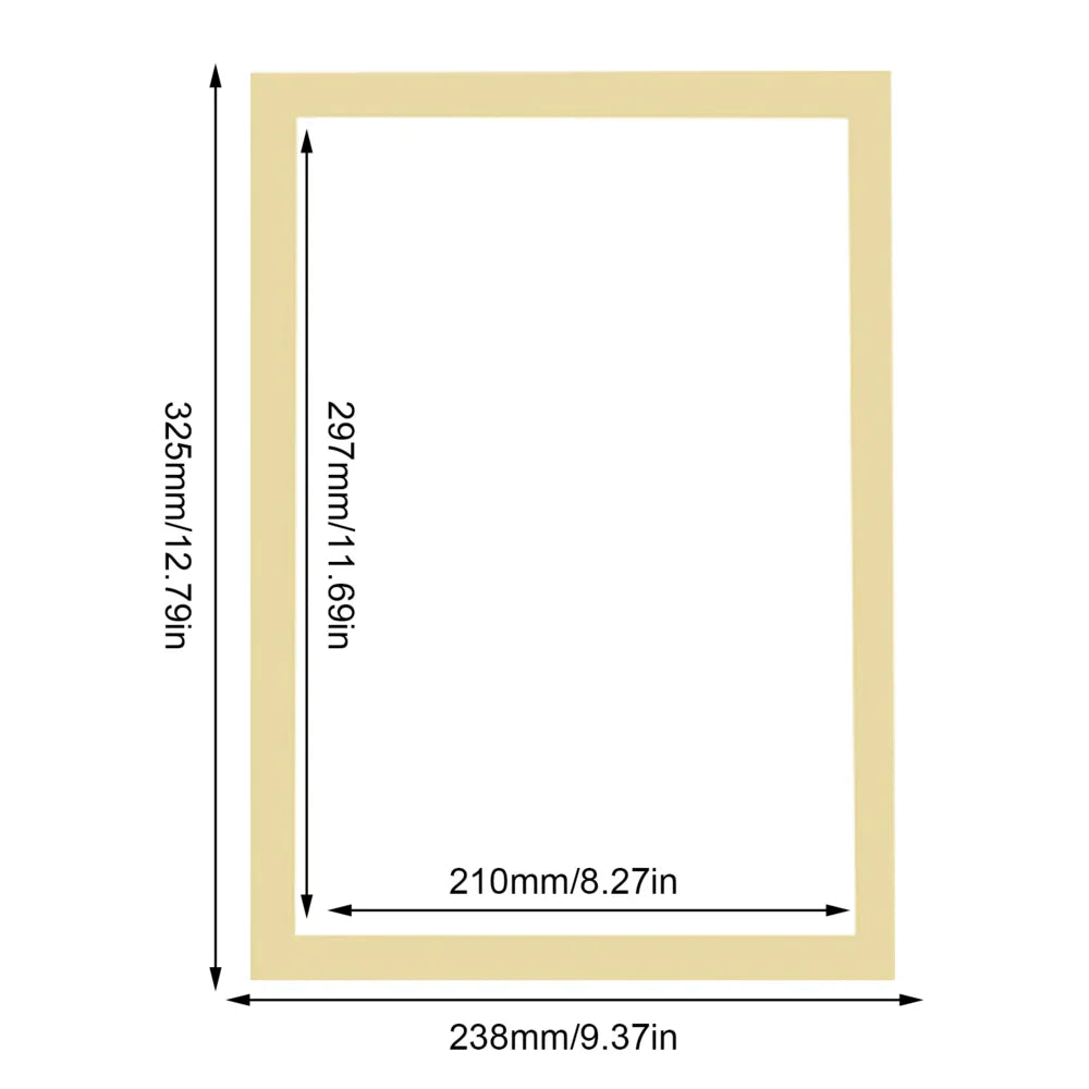 Magnetic Display Frame Poster Cover Frame Self Adhesive Free Punching Paintings Pictures Photo Display Wall Decor Art Frames Peaceful Pleasures Health and Wellness gold A4 China Mainland