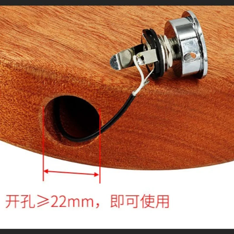 Electric Guitar Audio Output Socket Jack Holder Bowl Round Cup Pot