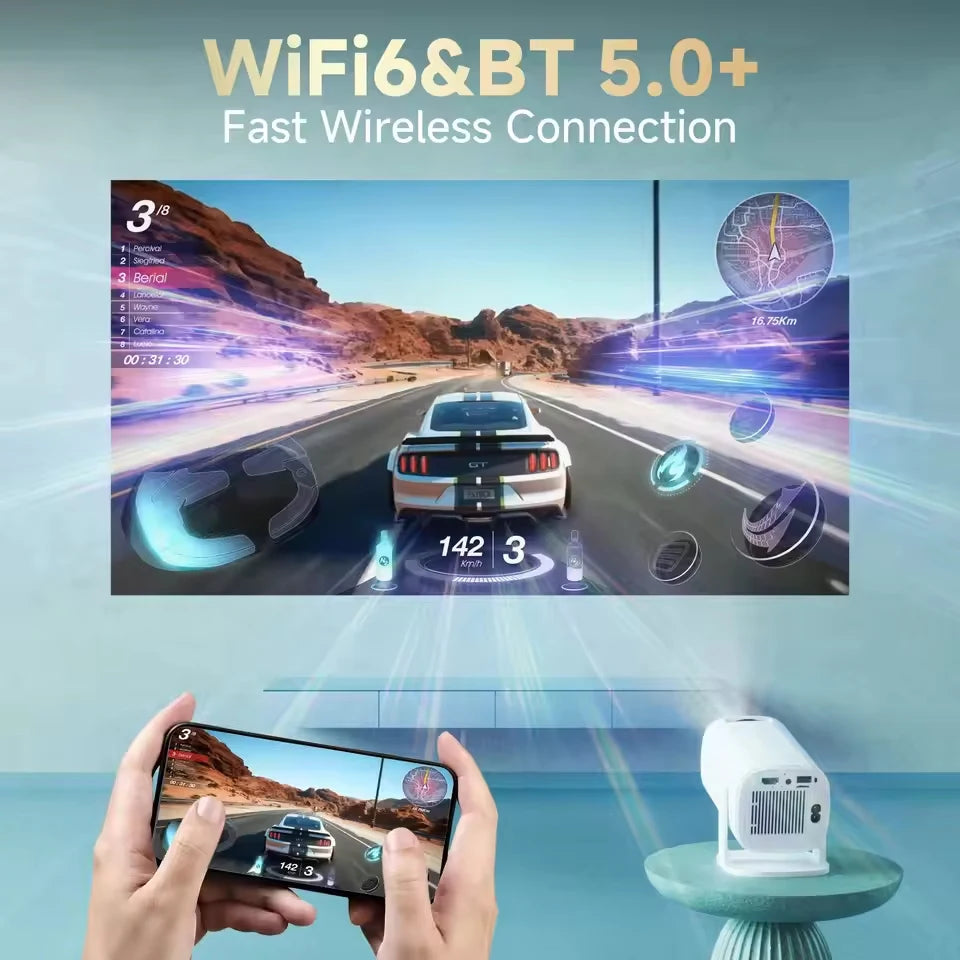 Portable P30PRO Mini Projector Linux System WiFi6 BT 5.0 Support 4K 1280*720P Smart Home Cinema Outdoor Portable Projector 2026 Peaceful Pleasures Health and Wellness
