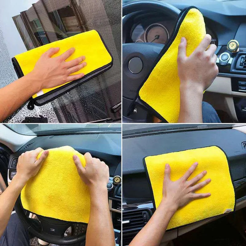 Thickened Microfiber Car Wash Towels – Absorbent, Lint-Free