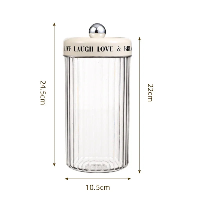 Airtight Food Storage Containers - BPA-Free Kitchen Canisters for Grains/Dry Goods with Moisture-Proof Seal & Stackable Design Peaceful Pleasures Health and Wellness XL
