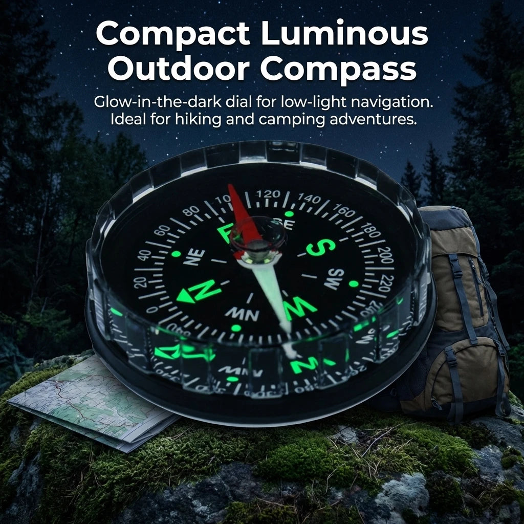 Plastic Compasses Black Serrated Edge Outdoor Navigation Tool Peaceful Pleasures Health and Wellness