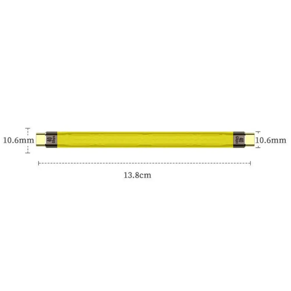 Type C to C Fast Charging Wire 10Gbps/40Gbps USB Fast Charging Cable Male to Male/Female Soft PD Charging Wire Peaceful Pleasures Health and Wellness