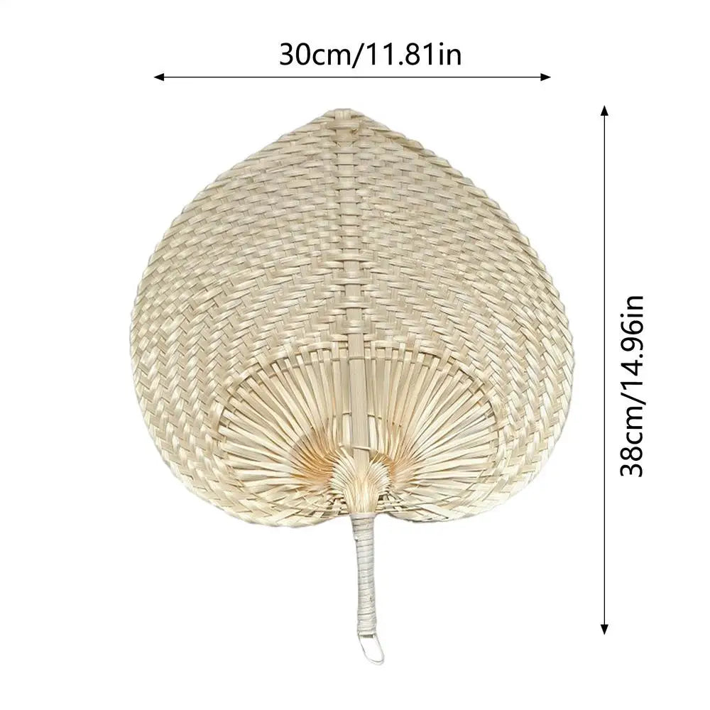 Handmade Raffia Palm Leaf Fan – Wedding Favors & Wall Decor