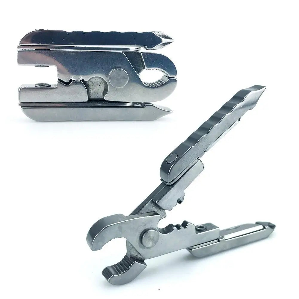 Mini Folding Pliers Screwdriver Combination Kit Outdoor Multifunction Tool Screwdriver Wire Cutter For Outdoor Camping Fishing Peaceful Pleasures Health and Wellness