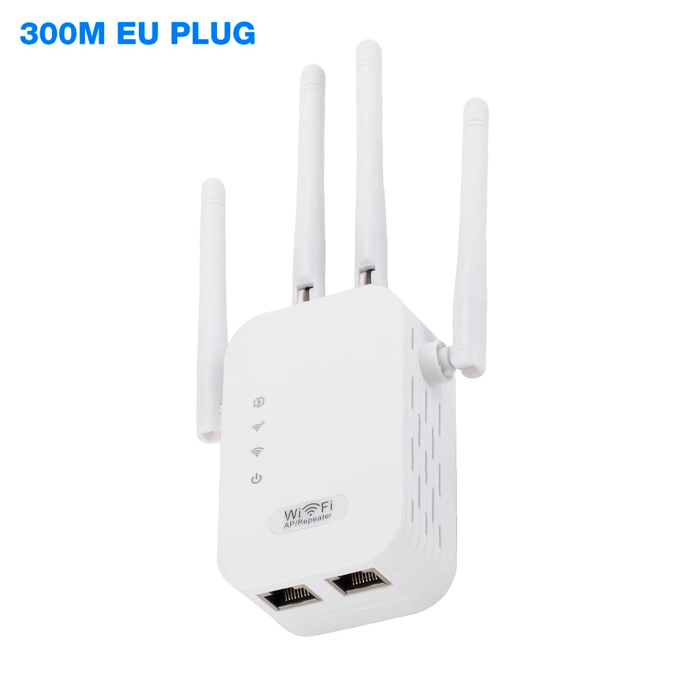 1200Mbps WiFi Repeater Dual-Band Signal Booster – 4 Antennas Peaceful Pleasures Health and Wellness