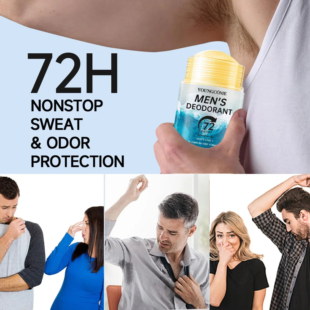 YOUNGCOME 72H Men's Deodorant Stick – Anti-Sweat Odor Control Men's Deodorant Stick Peaceful Pleasures Health and Wellness