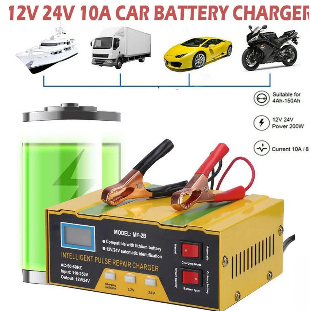 12V 24V Intelligent Pulse Repairing Charge Device Automotive Battery