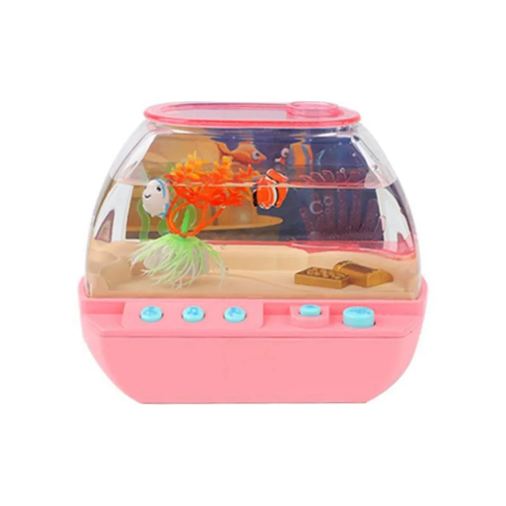 LED Mini Fish Tank Toy with Music & Fishing Game | Desktop