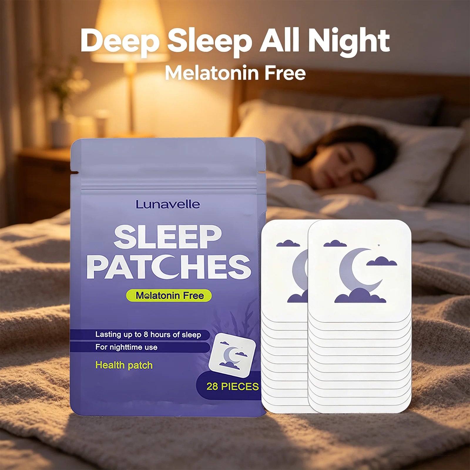 Natural Sleep Aid Patches | Melatonin-Free 8Hr Sleep Support Sleep Aid Patch Peaceful Pleasures Health and Wellness